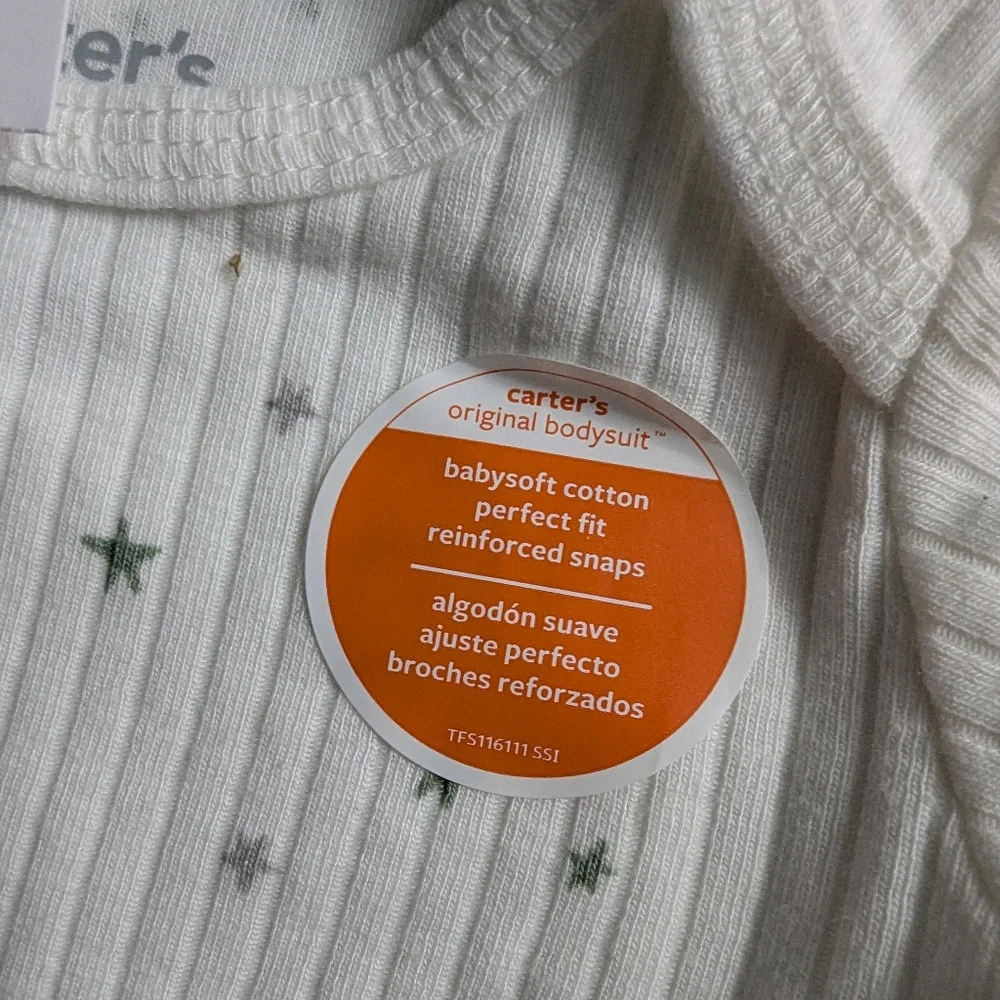 Carter's Original Bodysuit Three Pack 3month NWT - Picture 4 of 6
